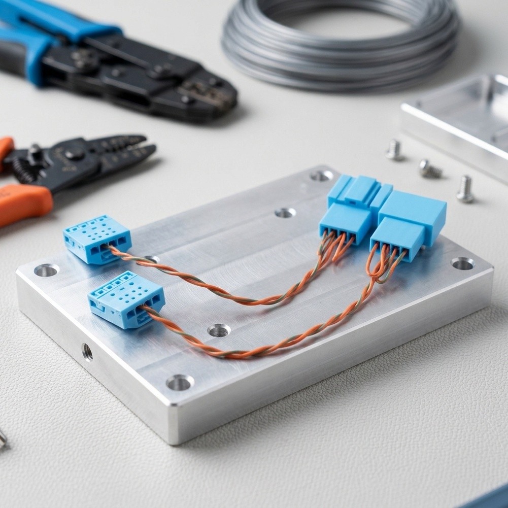 Audio Jumper Wire - BMW用、低音域対応、スピーカー接続アダプター付きのカーサブウーファー配線ハーネス。工場出荷時のスピーカーとの統合に最適。