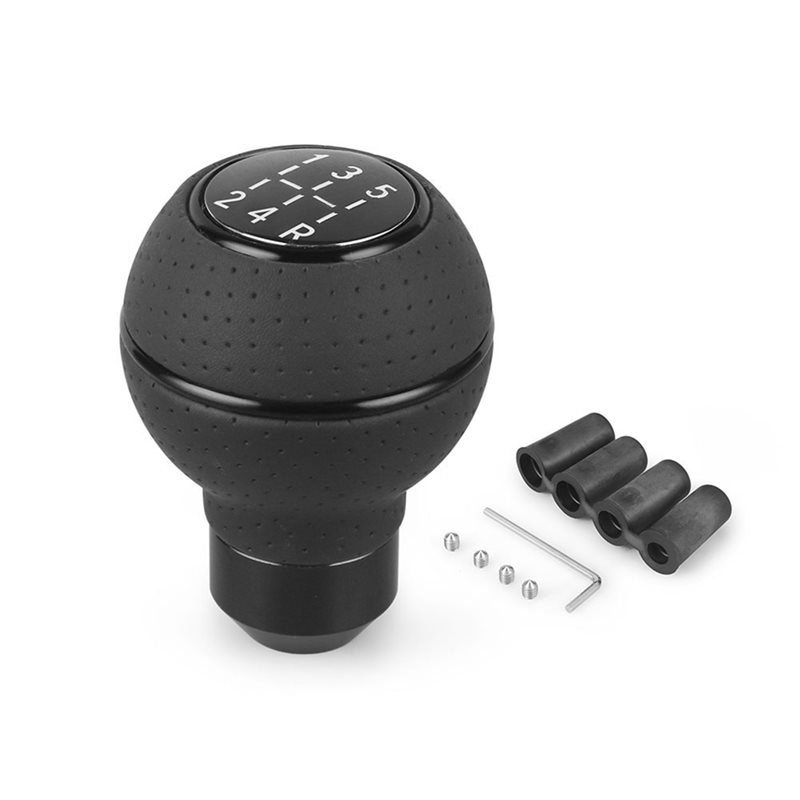 Knob Aluminum - 売れ筋商品-ギアシフトノブ 5速汎用 レザー＆アルミ製 M8 M10 M11
