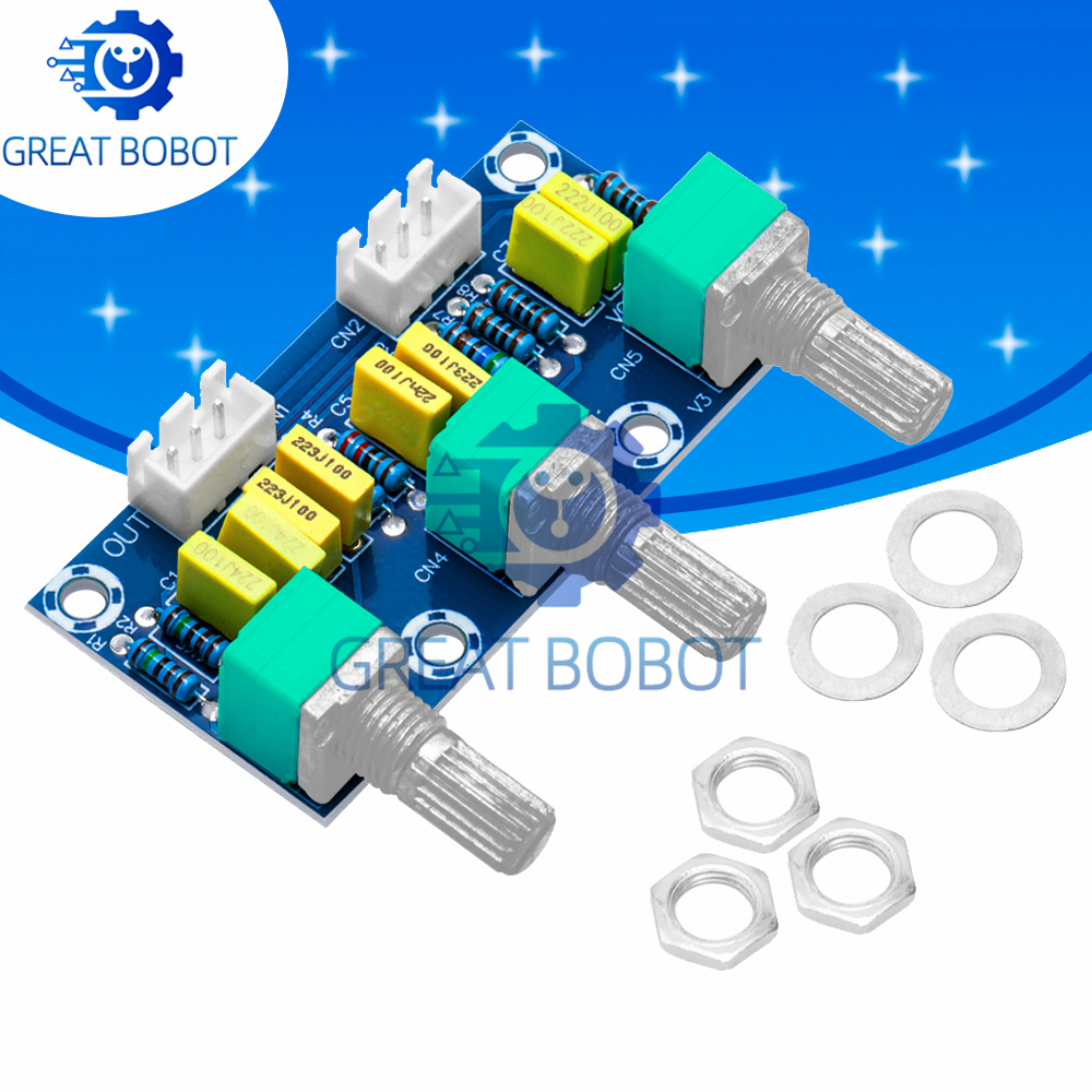 Passive Preamp - BS XH-M802 パッシブトーンボードアンププリアンプパワーモジュール低高音調整電子 DIY 電子 PCB