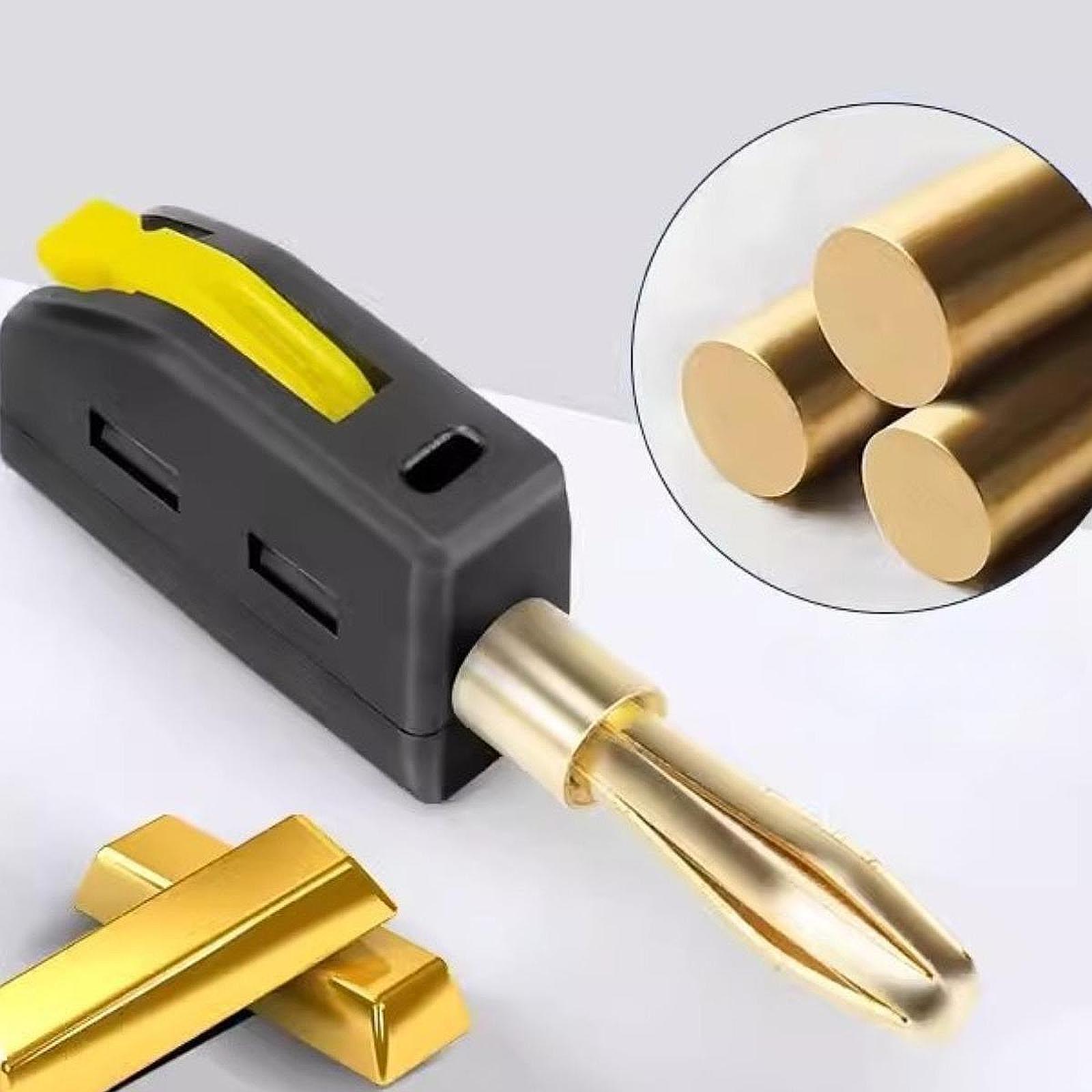 Banana Plug - 4mm バナナプラグ ミニスタッカブルバナナプラグ 壁掛けプレートおよびレシーバー用