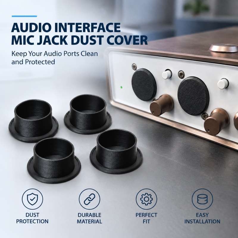 Audio Interface - オーディオインターフェース用マイクジャック防塵カバー、サウンドカード用マイクポート保護キャップ、防塵プラグ、アクセサリー