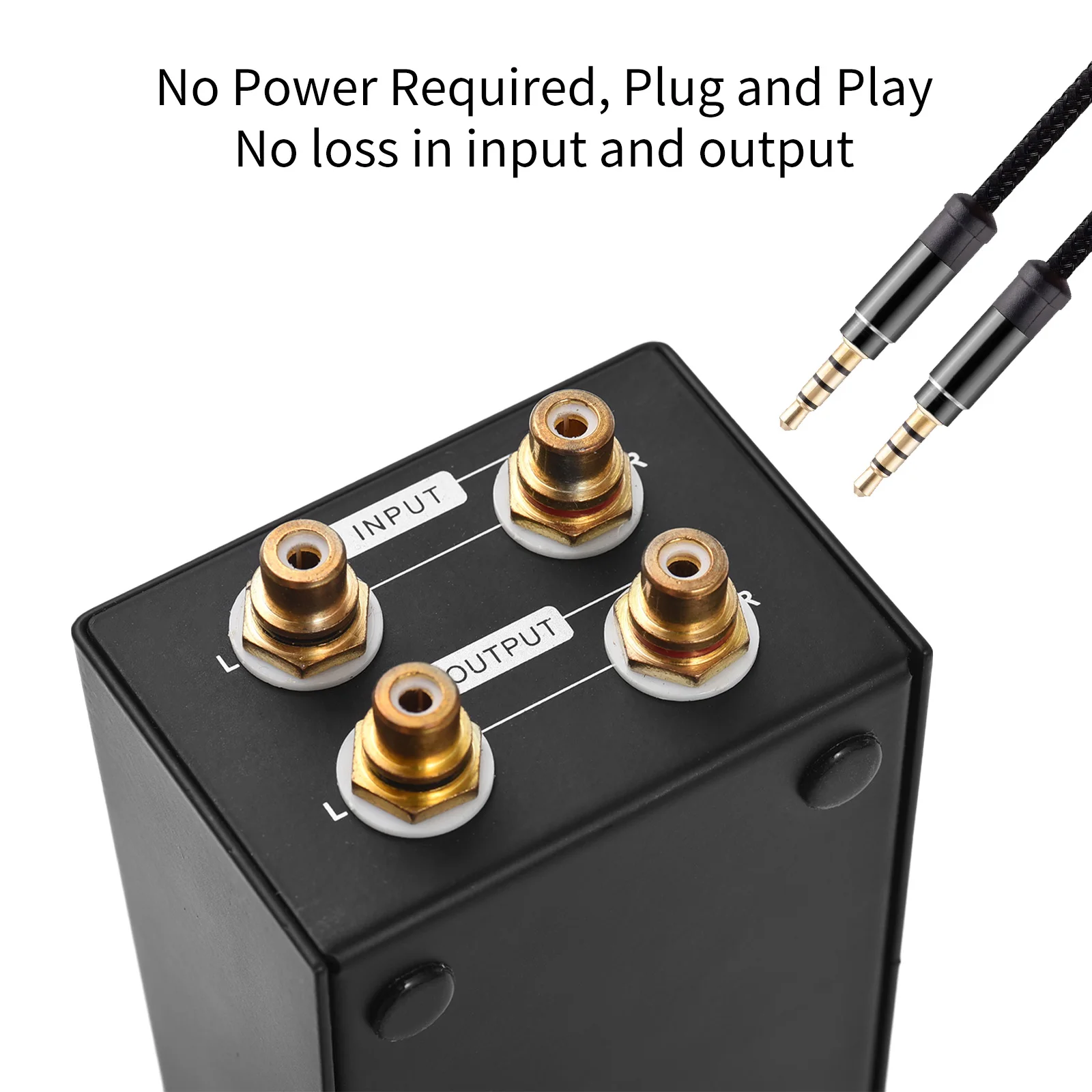 Passive Preamp - 小型・低ノイズのボリュームコントローラー。外部電源を必要としない、パッシブプリアンプ内蔵のアクティブスピーカー用ボリュームコントローラー。