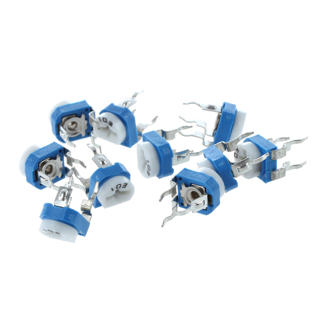 Potentiometer 10K - AA80 10X 6mm 10k オーム水平ポット可変セラミックポテンショメータトリマー抵抗器英国製