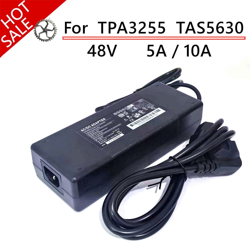 Es9018 Dac - 48V 10A/5A DC電源供給充電器アンプ電源アダプター AIYIMA TPA3255 TAS5630アンプ入力