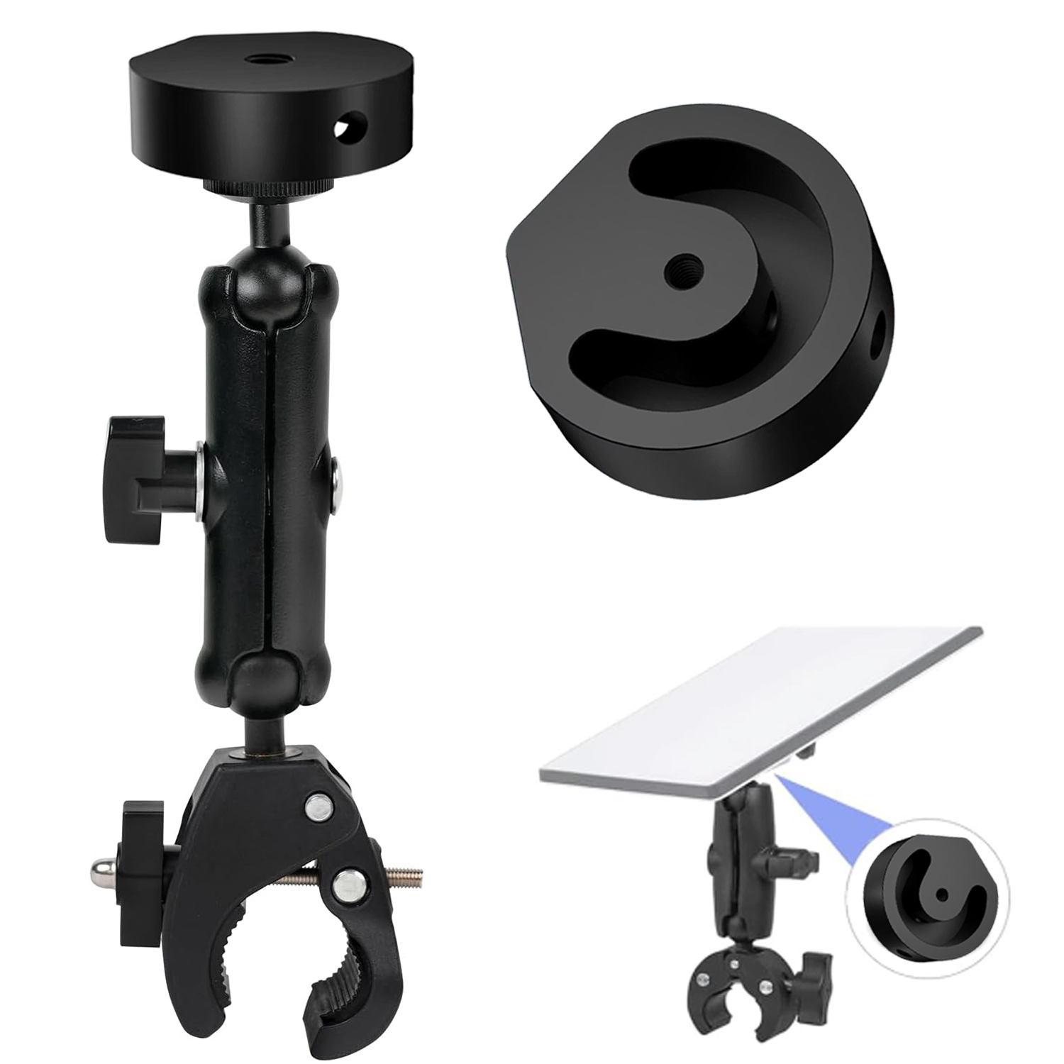 Knob Aluminum - スターリンクブラケット調整可能360度回転 ° スターリンクミニアクセサリー用回転グリップブラケット、防風屋外衛星アンテナブラケット