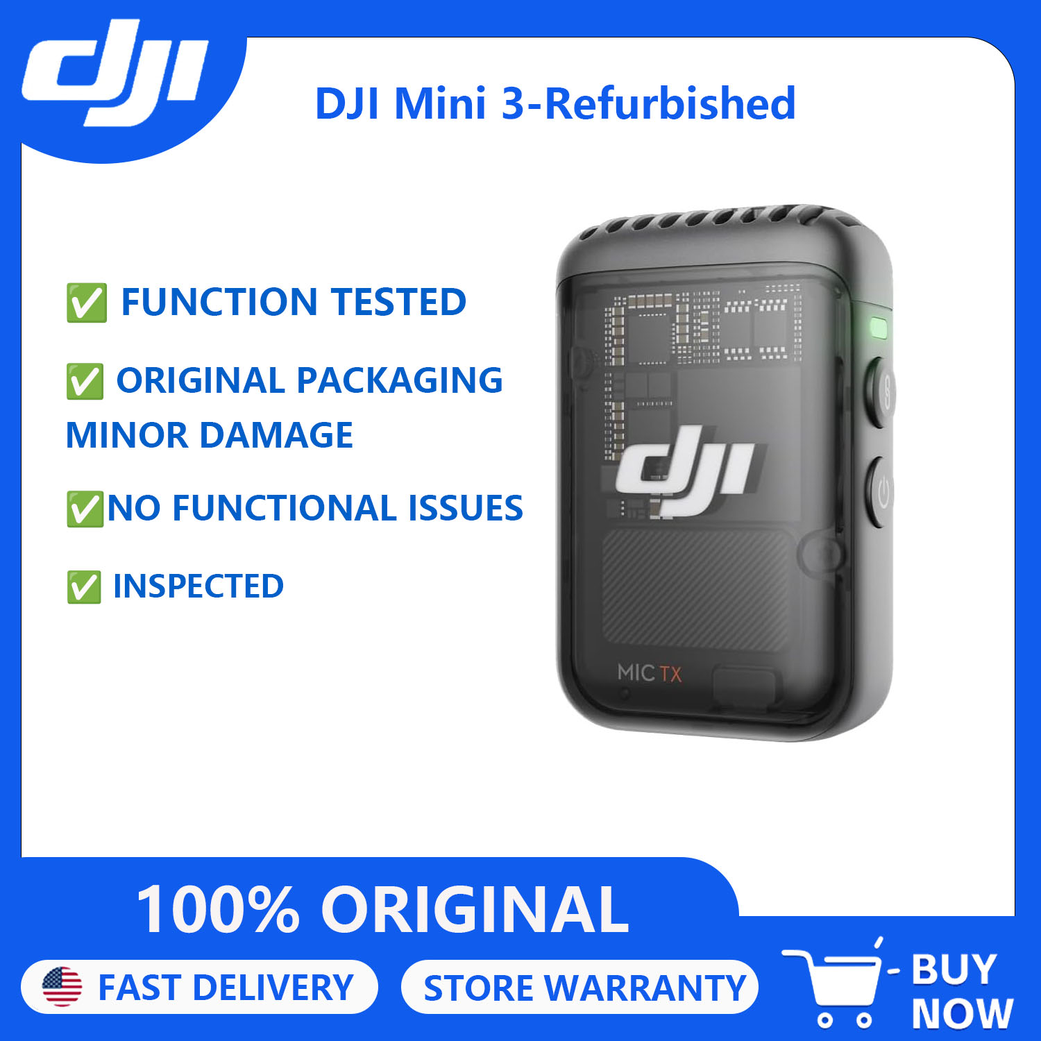 Microphone Capsule - 再生品 DJI Mic 2 トランスミッター ワイヤレス