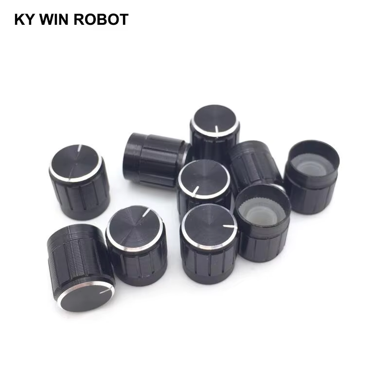 Knob Aluminum - 10 個 15*17 ミリメートルアルミ合金ポテンショメータ 15*17 ノブ回転スイッチボリュームコントロールノブ黒