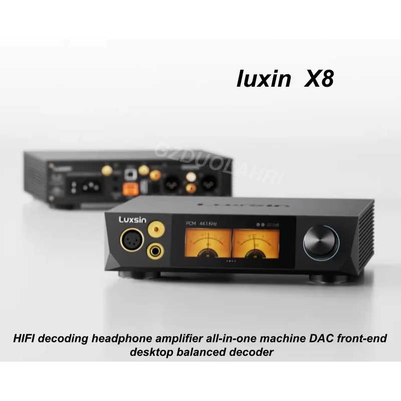 Audio Dac - Luxin X8 デスクトップHiFiデコーダー、ヘッドホンアンプ、DAC、オーディオ愛好家や音楽ファン向けのバランスデコーダー。