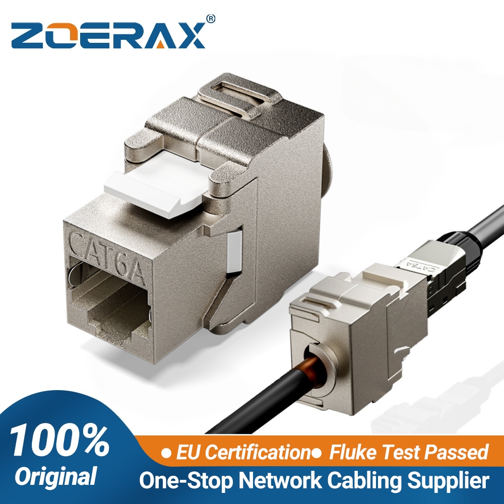 Rj45 Jack - ZoeRax キーストーンモジュールジャック CAT6A シールド付きキーストーンジャック RJ45 Cat