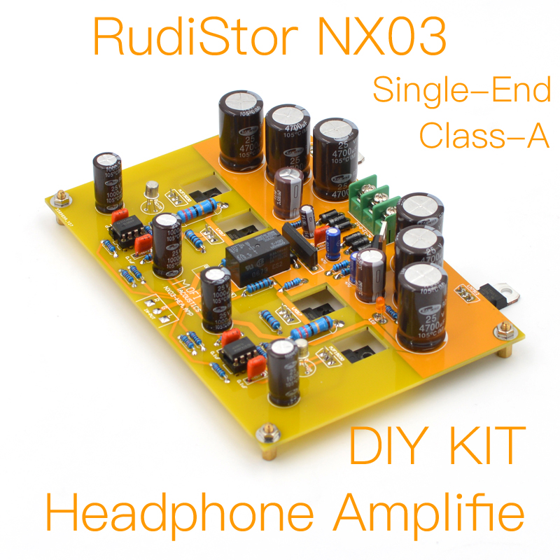 Headphone Amplifier - Mofi-rudistor nx03シングルエンドヘッドフォンSamplefie-diyキットと完成ボード