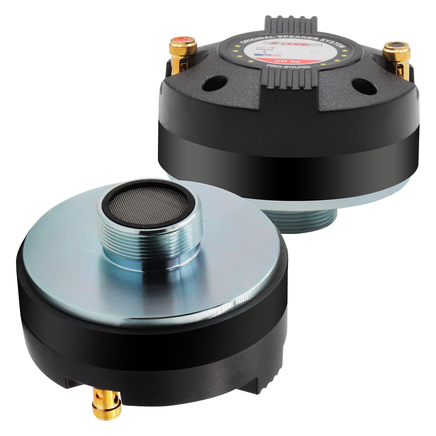 Speaker Driver - 5コア圧縮ドライバー、チタン製ボイスコイル、200Wピーク出力、オーディオホーンスピーカー、ツイーターシステム、超大音量CD 90