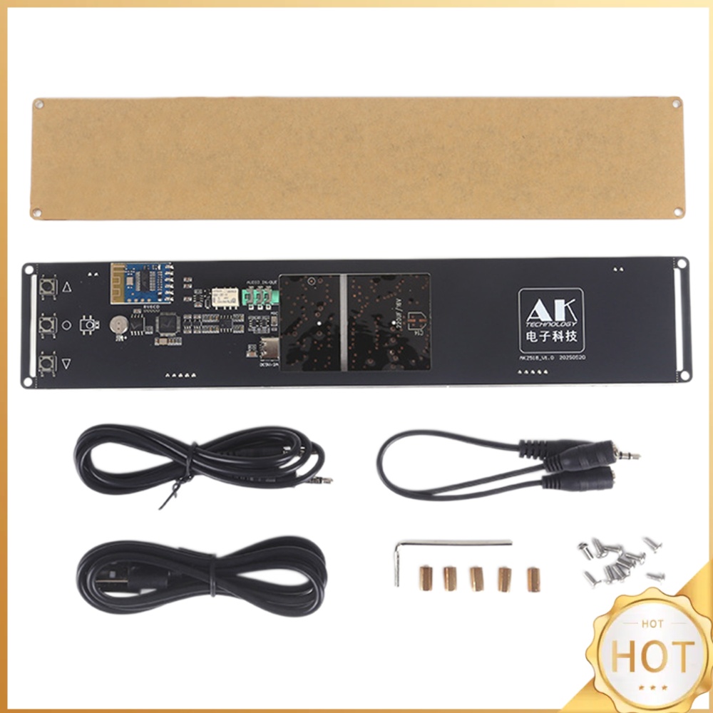 Audio Amplifier Board - 音楽スペクトラム表示ボード Bluetooth対応レシーバー LED時計 20Hz-20kHz デュアル表示モード ビジュアライザー