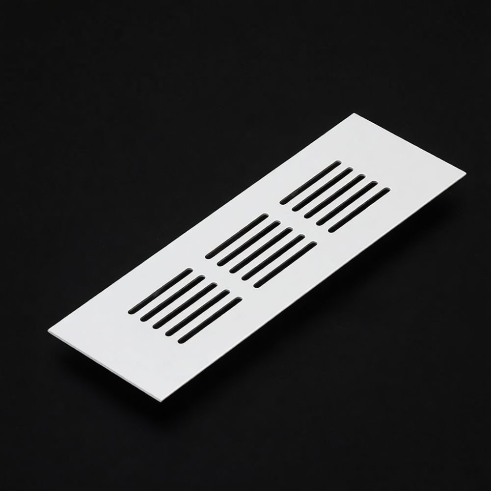 Ventilation Grille Aluminum - キャビネット用換気グリル、アルミニウム合金製、長方形メッシュ、衣裳ローブや靴箱の冷却用排気口カバー。