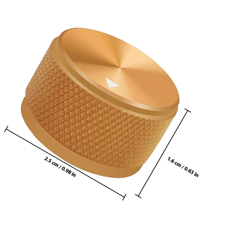 エレキギター、ベース、アンプ用アルミ製ギターノブ – ローレ - Knob Aluminum のレビューと価格