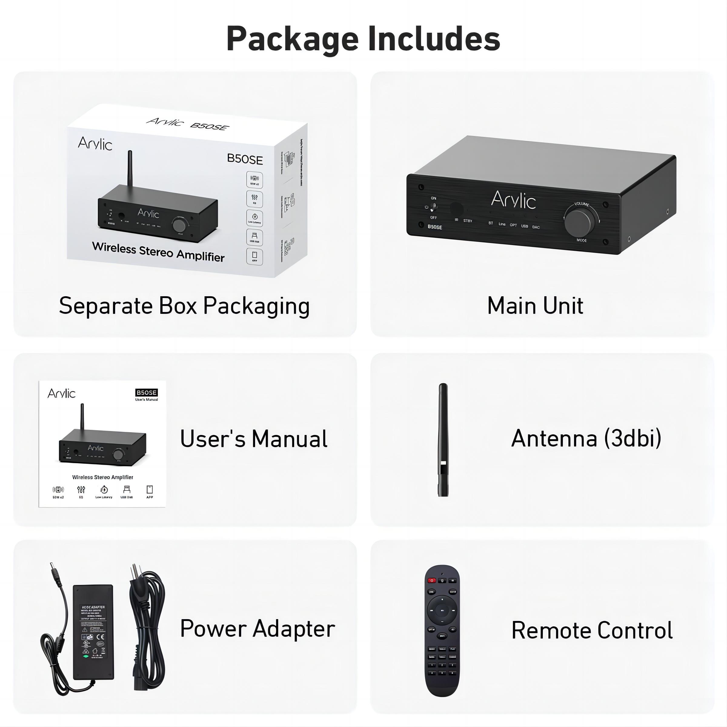 Arylic-B50 SE Bluetooth ステレオオー - Class D Amplifier のレビューと価格