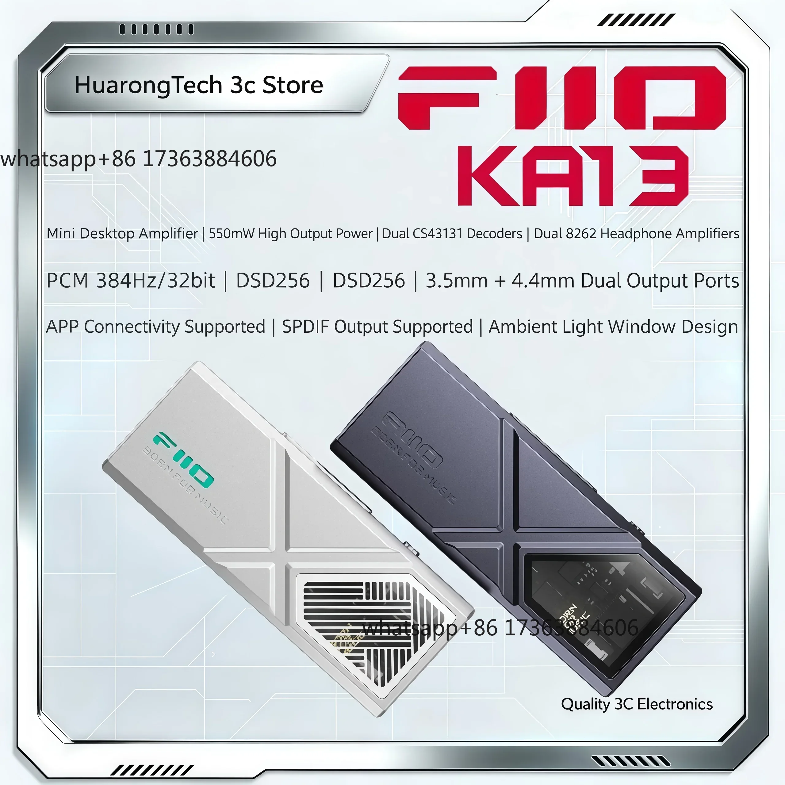 KA13 USB DAC ヘッドホンアンプ Jade Sou - Audio Dac のレビューと価格