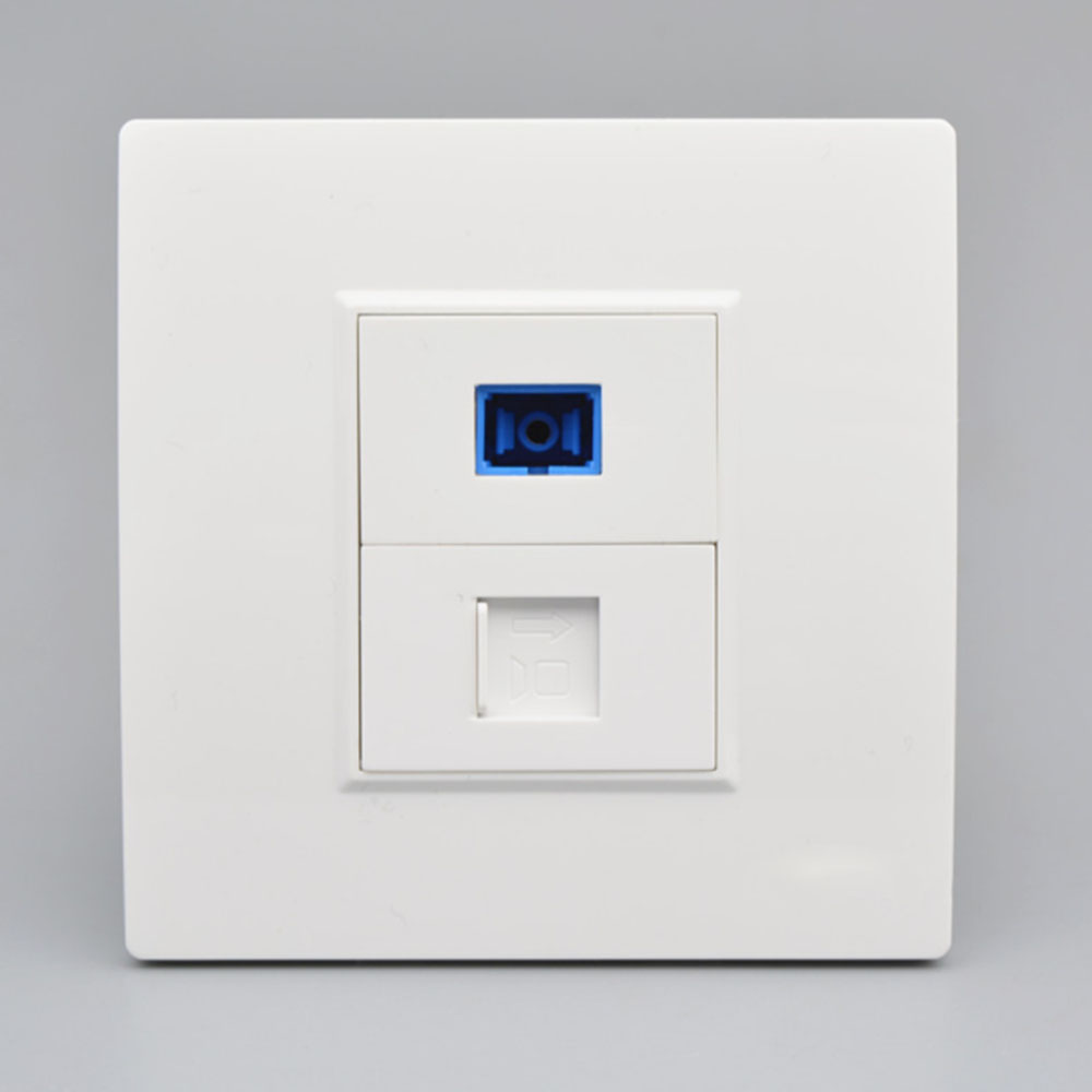 壁コンセントネットワーク光ファイバーパネルソケット RJ45 - Rj45 Jack のレビューと価格