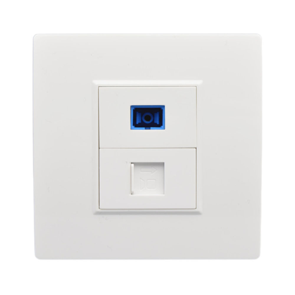 壁コンセントネットワーク光ファイバーパネルソケット RJ45 - Rj45 Jack のレビューと価格