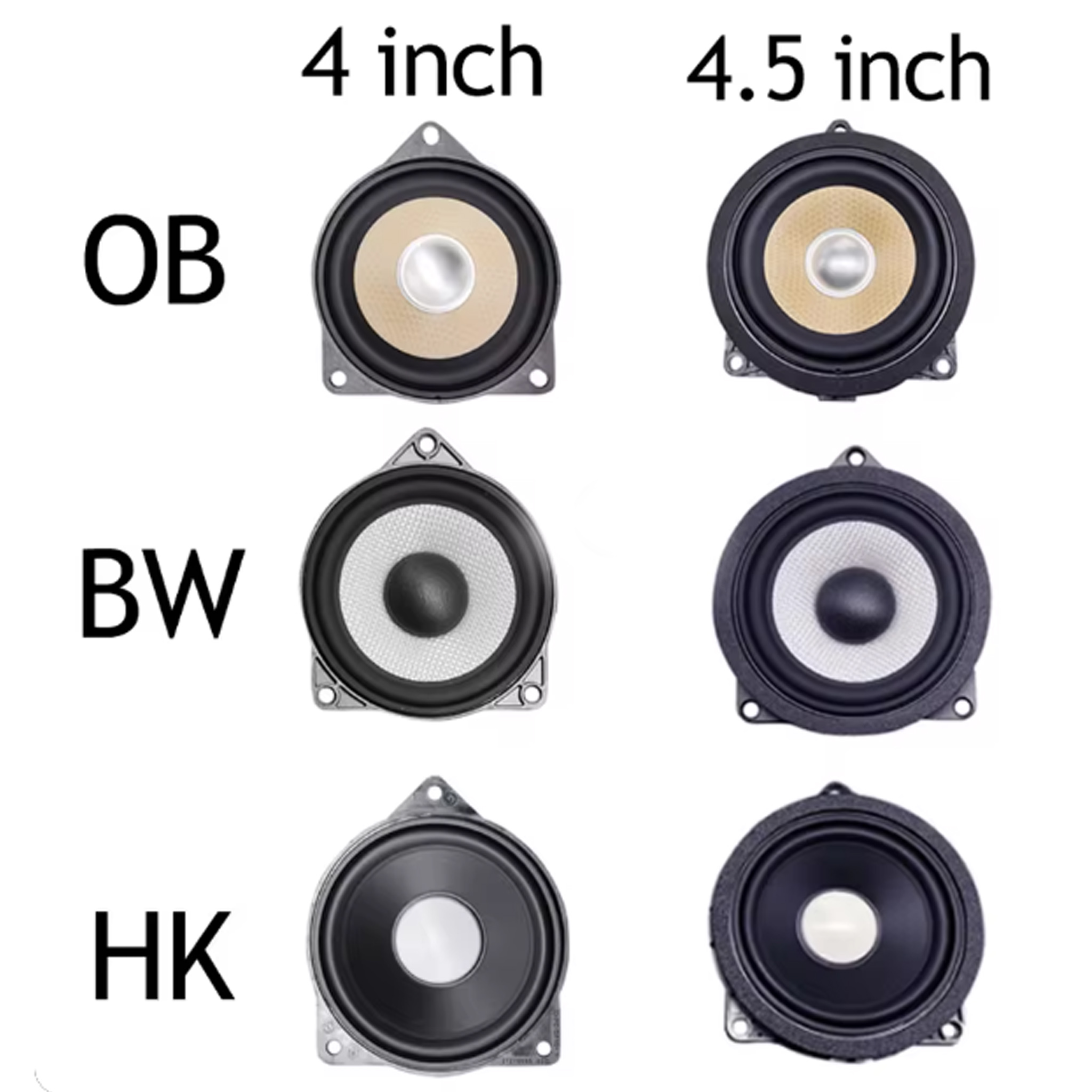 車用ミッドレンジスピーカーツイーターキット 4インチ BMW - Speaker Kit のレビューと価格