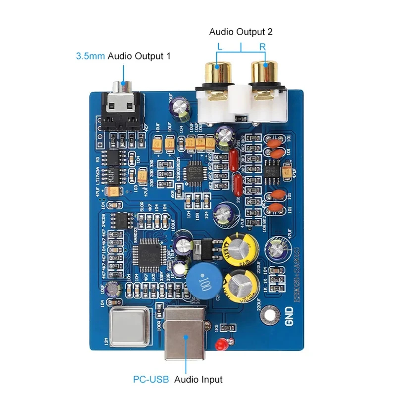 YJ00130 USB デコーダボード ES9028K2M+ - Audio Amplifier Board のレビューと価格