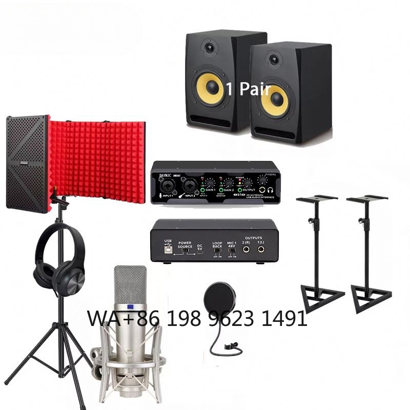 プロ仕様録音機器キット スタジオスピーカー マイク ヘッドセ - Speaker Kit のレビューと価格