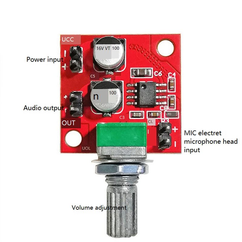 -[A51I デジタル] LM386 エレクトレットマイクア - Audio Amplifier Board のレビューと価格