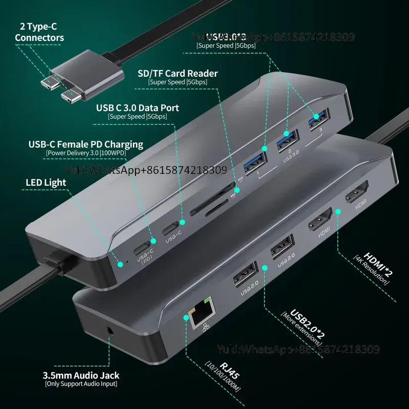 ホットセール中 デュアルディスプレイ対応 Type-C to - Rj45 Jack のレビューと価格