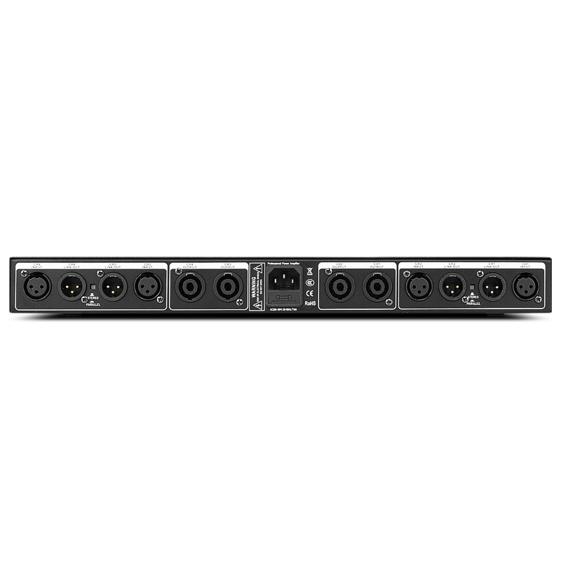 新入荷：Dクラス1U、4チャンネル、1300W出力、高出力4 - Class D Amplifier のレビューと価格