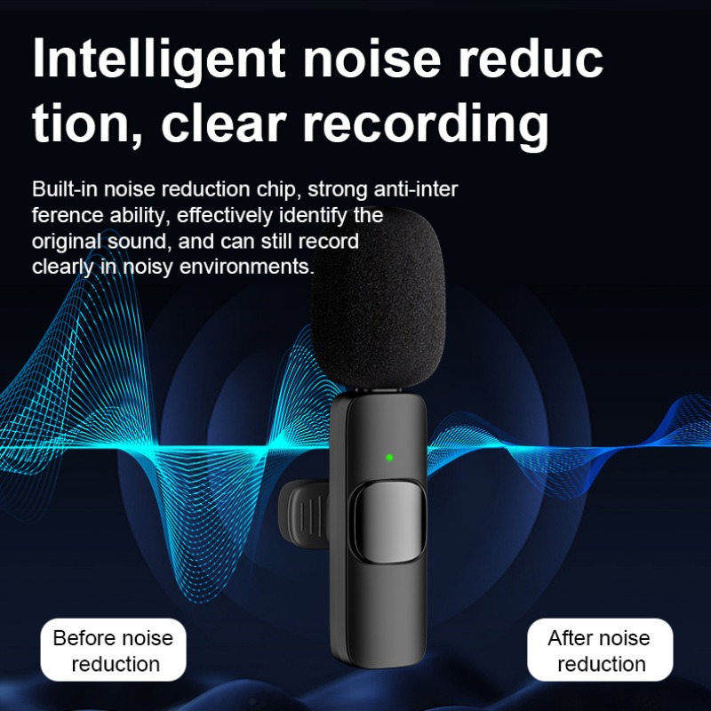 ワイヤレスラベリアマイク 2.4G ポータブルオーディオビデ - Microphone Capsule のレビューと価格