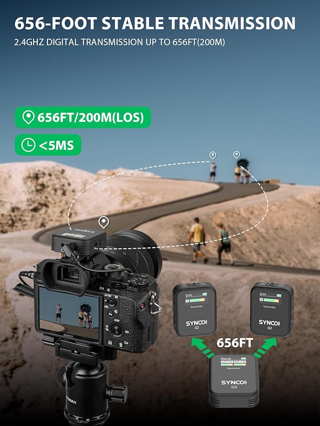 SYNCO ワイヤレスラベリアマイク、G2(A2) 2.4G - Microphone Capsule のレビューと価格