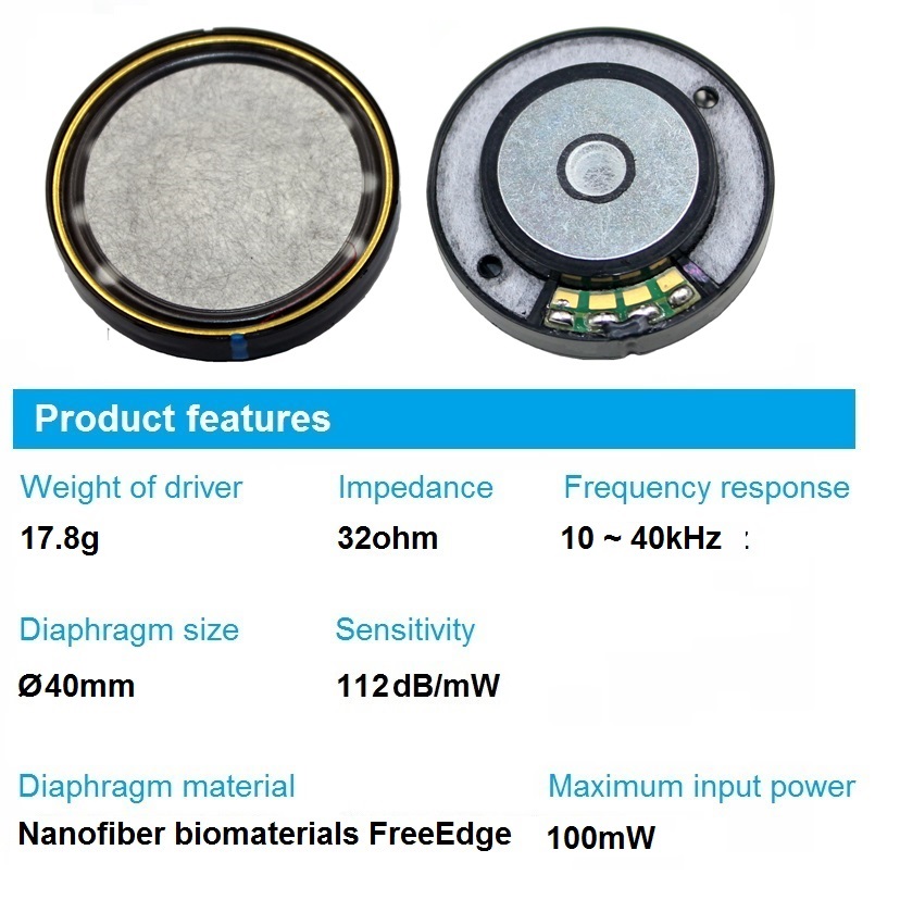 Hifi-40 mm Bluetoothヘッドセット,修理部 - Diy Speaker のレビューと価格