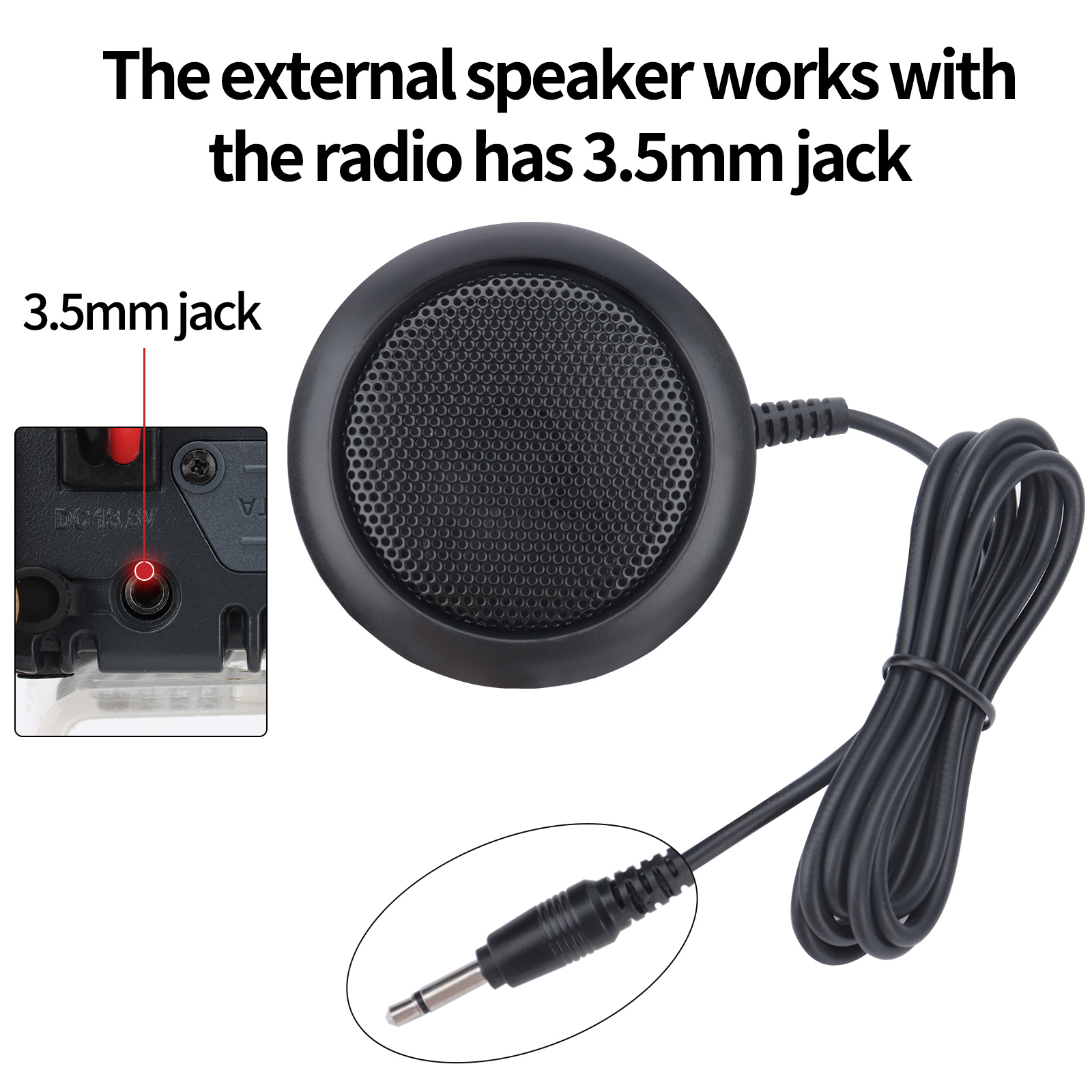 ABBREE KES-4 カーラジオミニ外部スピーカー、より - Speaker Terminal のレビューと価格