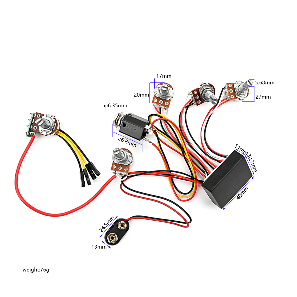 有線3バンドアクティブベース回路アクティブ & パッシブセレ - Passive Preamp のレビューと価格