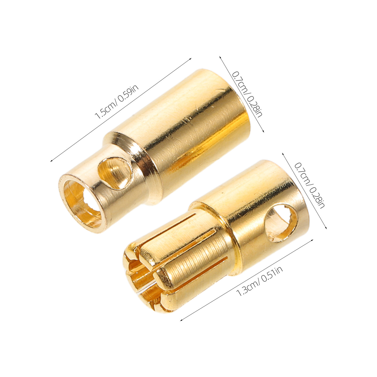 20個入り RCモーター用コネクター、金メッキ加工、オス・メ - Banana Plug のレビューと価格