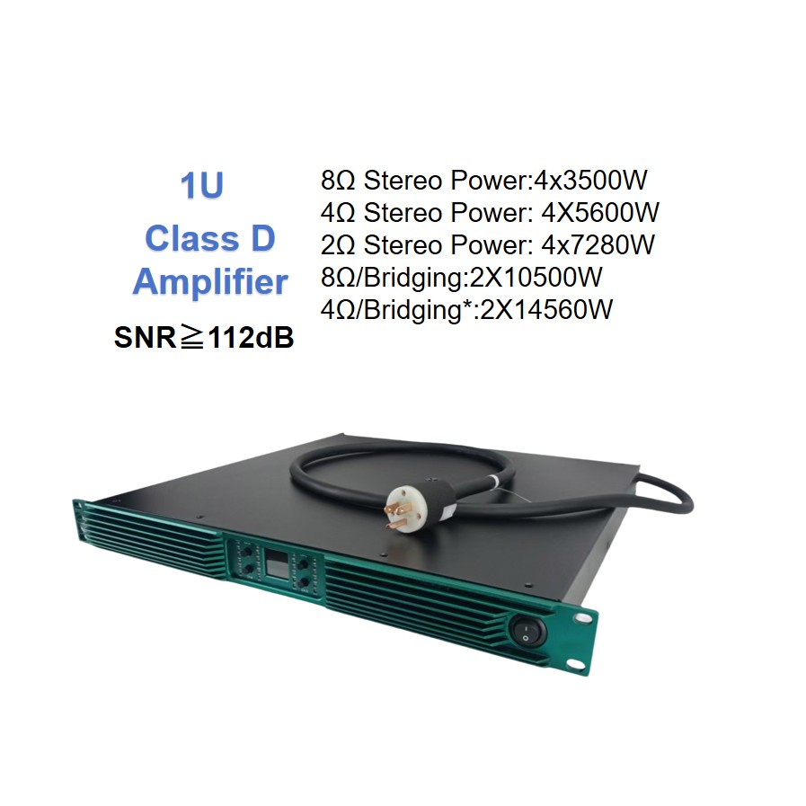 屋外用パワーアンプ 3500W SNR 112dB クラスD - Class D Amplifier のレビューと価格