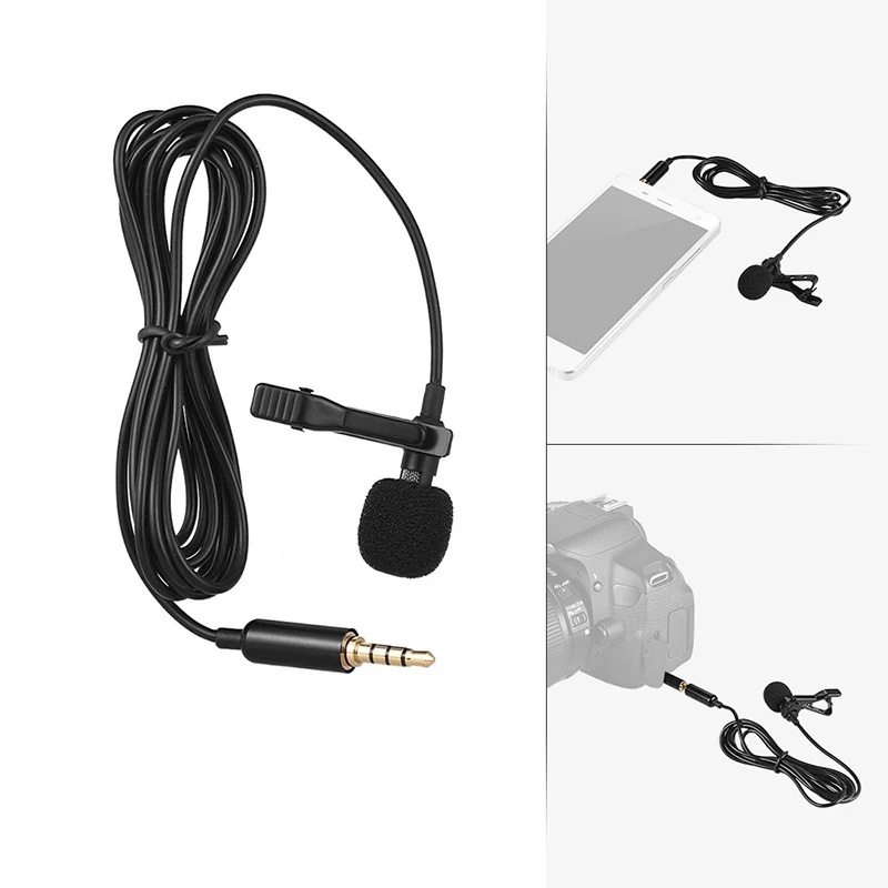 1-5個入り ポータブルUSBミニラベリアマイク /3.5m - Microphone Capsule のレビューと価格