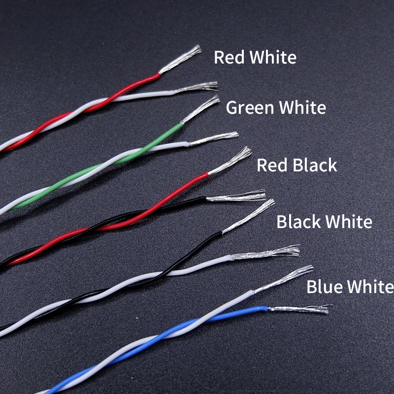 2 メートル/10 メートル 2 ピン PTFE ワイヤー  - Audio Jumper Wire のレビューと価格