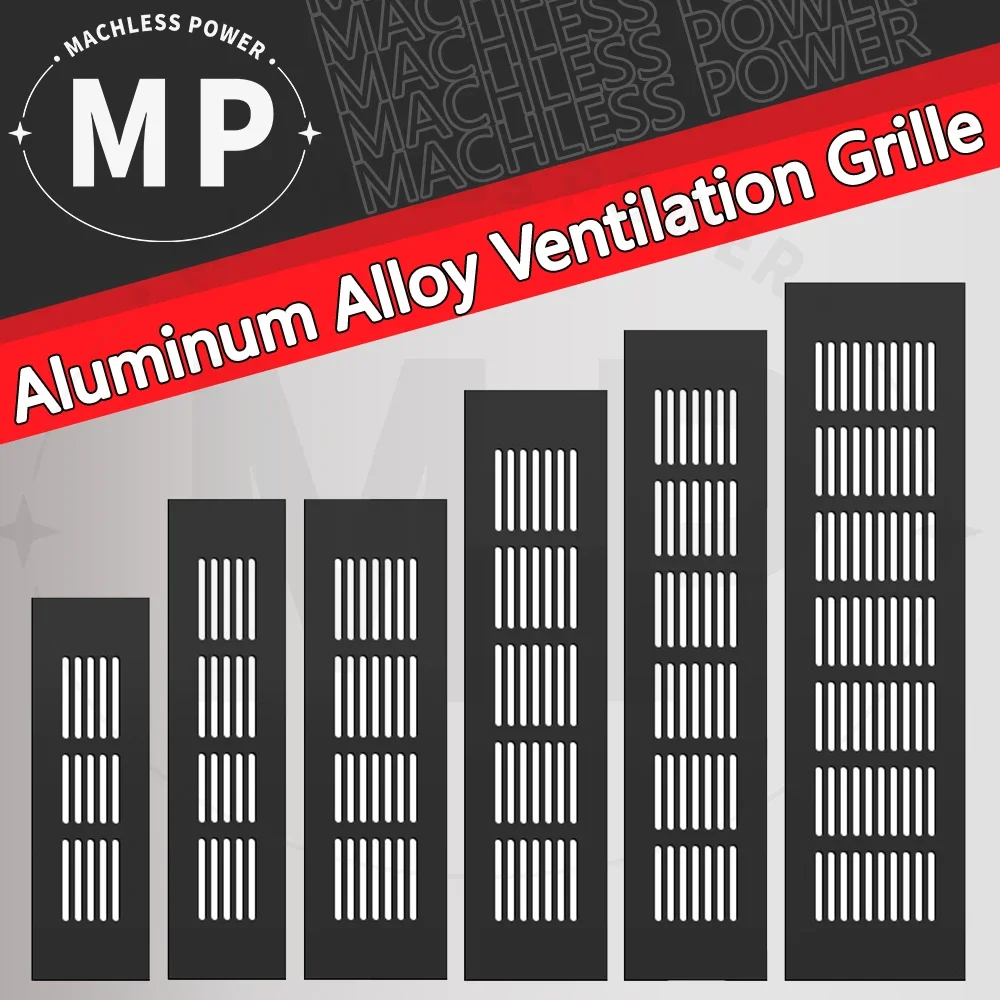 換気グリル,アルミニウム合金,1/2ピース,マットブラックキ - Ventilation Grille Aluminum のレビューと価格