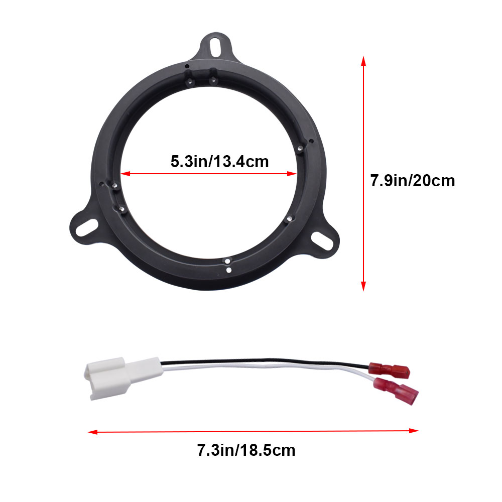 2ペア 6.5インチ カースピーカーアダプターボードと配線ハ - Audio Jumper Wire のレビューと価格