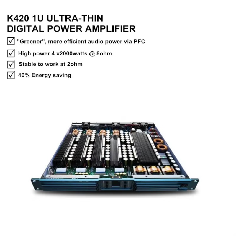MORIN K420 ハイパワー 2000W 4チャンネル  - Class D Amplifier のレビューと価格