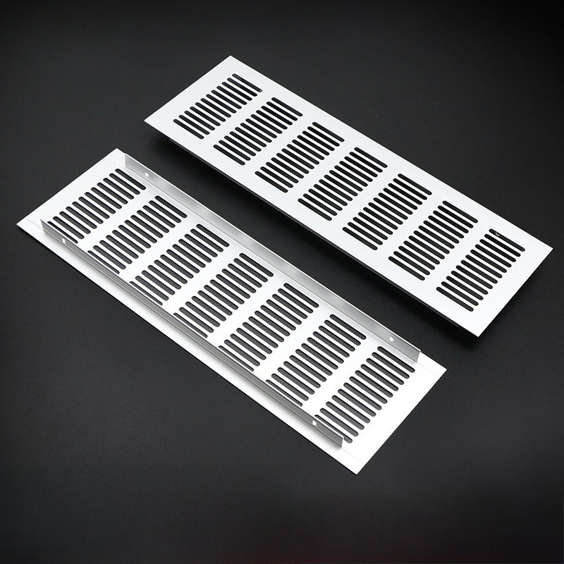 2個入り 50/80mm幅 アルミ製長方形キャビネット/ワー - Ventilation Grille Aluminum のレビューと価格