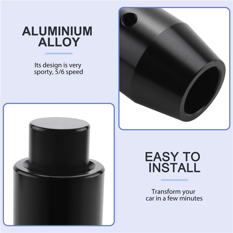 AU33：プッシュボタン付きのオートマチック車用シフトノブ。 - Knob Aluminum のレビューと価格
