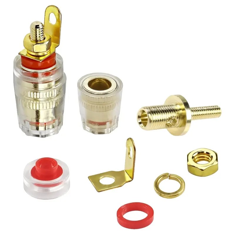 2/4個 4mmバナナソケット 金メッキ端子ナット、ショート - Banana Plug のレビューと価格