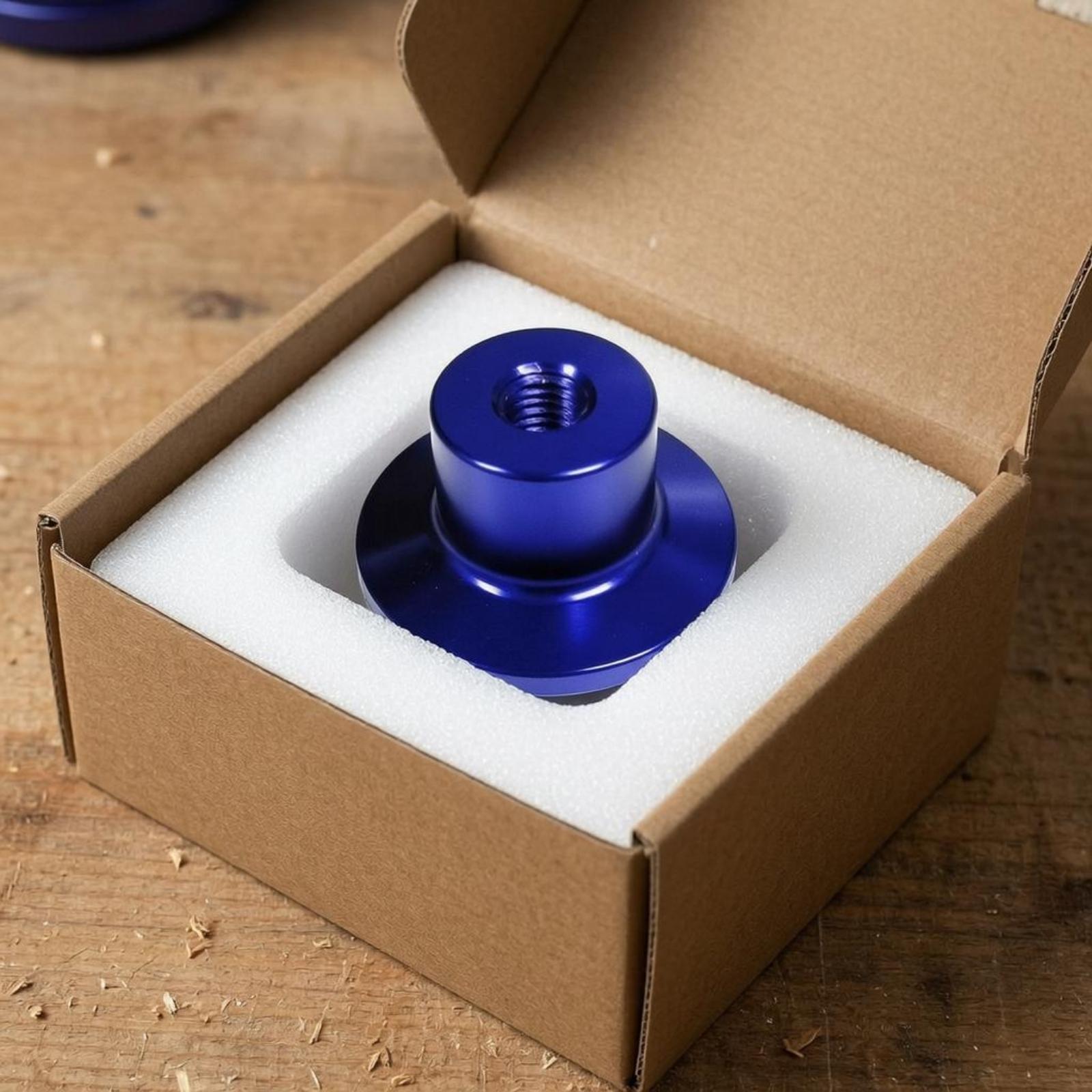 10ミリメートルネジ付きハンドルノブ、陽極酸化処理されたハン - Knob Aluminum のレビューと価格
