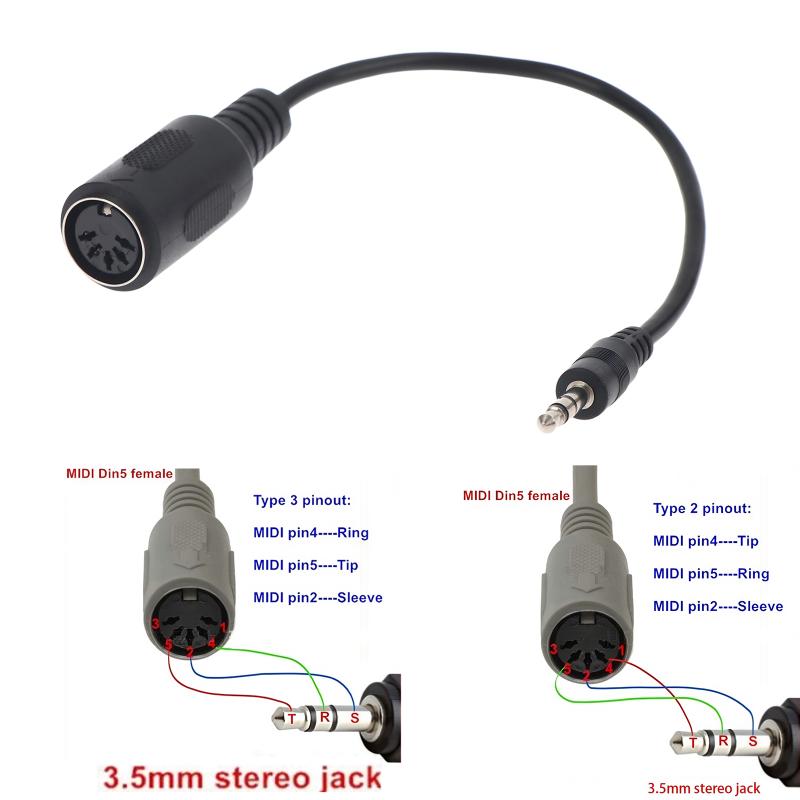 ホットセール MIDI Din 5 to 3.5mm TRS - Trs Cable のレビューと価格
