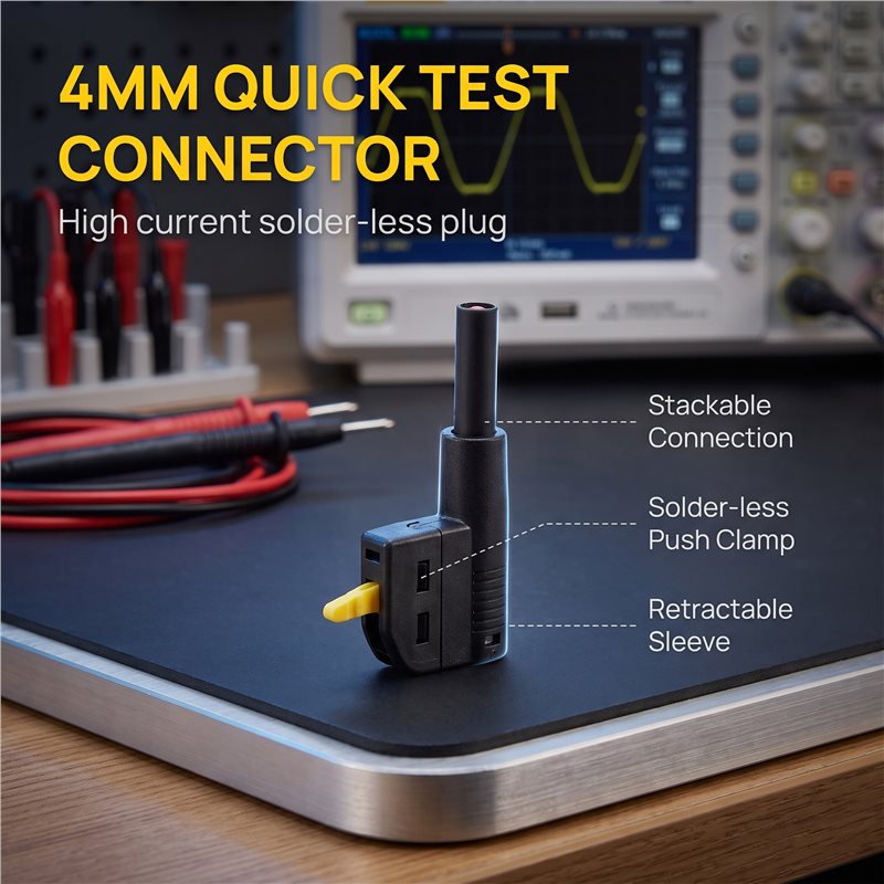 4mmクイックコネクト式バナナプラグ、32A大電流対応、はん - Banana Plug のレビューと価格