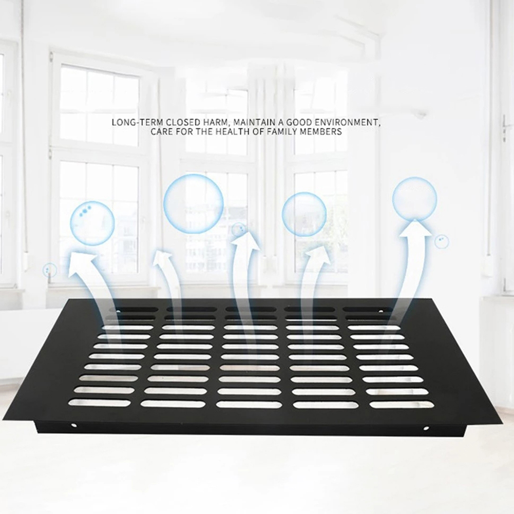 150 ミリメートルアルミ長方形キャビネットワードローブエア - Ventilation Grille Aluminum のレビューと価格