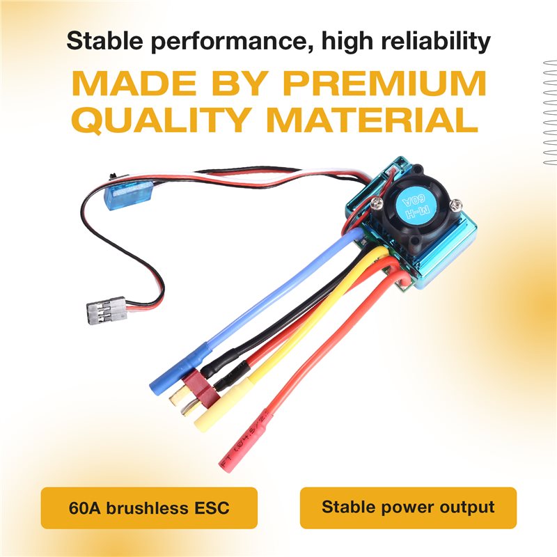 MACH-60A ブラシレス ESC スピードコントローラー - Banana Plug のレビューと価格