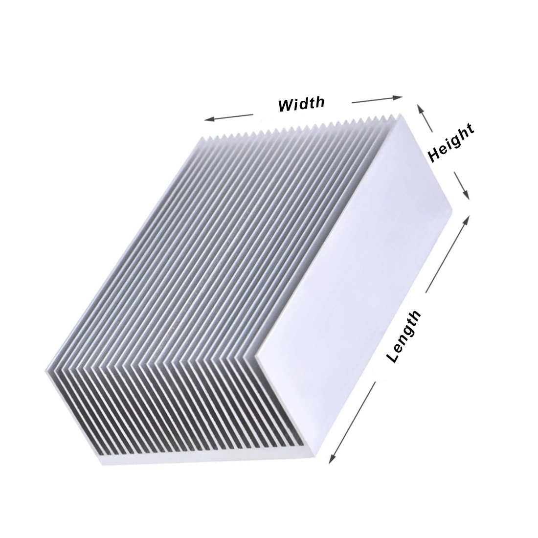アルミ製ヒートシンクラジエーター電子ICチップ冷却用熱伝導テ - Heatsink Aluminum のレビューと価格