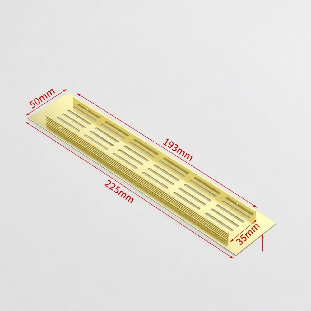 キャビネット用換気グリル、アルミニウム合金製、長方形メッシュ - Ventilation Grille Aluminum のレビューと価格